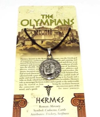 £6.90 • Buy Hermes / Mercury Coin Pendant (Pewter Greek Olympian God Necklace)