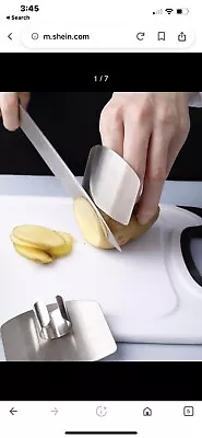 Kitchen Finger Hand Protector Guard Steel Chop Tool And Three Way Potato Peeler • $11