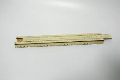 Vintage Keuffel & Esser K&E Beginner's Wooden Slide Rule 4058C With Original Box • $7.49