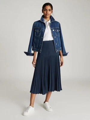 £50 • Buy Reiss “Davina” Pleated Midi Skirt - UK8 BNWOT