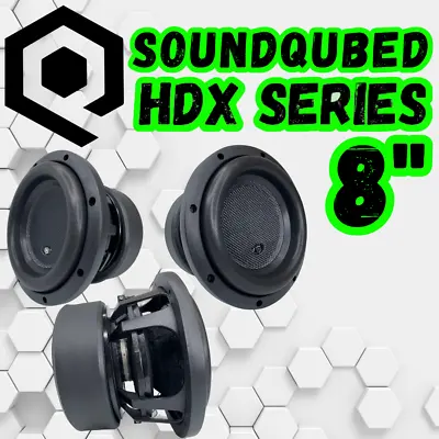 Soundqubed 8  HDX Series Subwoofers 1700 Watts Max Power Car Audio Sub • $199.95