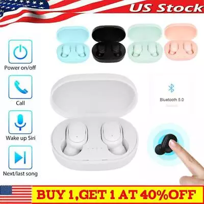 Wireless Bluetooth 5.1 Headphones Earphones Earbuds In-Ear Headset Sport A6S • $1