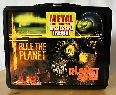 NECA Tim Burton PLANET OF THE APES Metal Lunch Box W Thermos **LIMITED EDITION** • $70