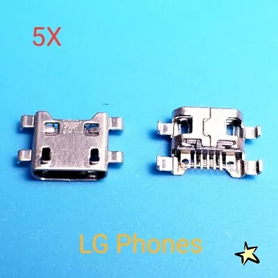 Lot Of 5 Micro USB Charging Port Sync For LG K10 K410 K420 K430 F500 Phone USA • $7.90