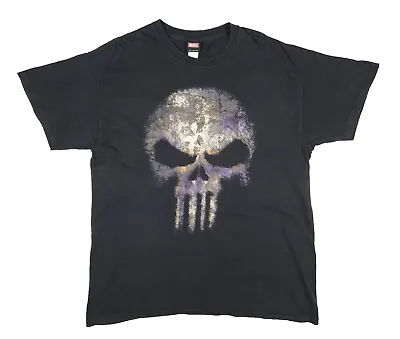 Punisher Marvel 2011 T Shirt Graphic Frank Castle Black Mens Large • £12