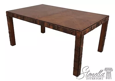 F57664EC: LANE Mid Century Modern Brutalist Dining Room Table • $1595