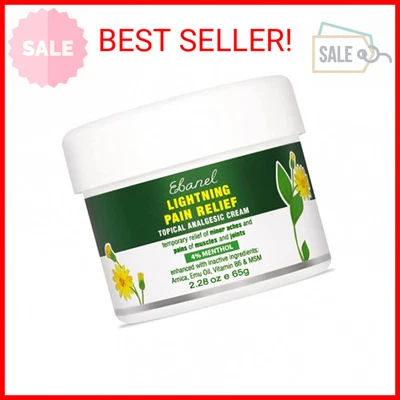 $25.33 • Buy Ebanel Menthol Arnica Gel Pain Relief Cream With Hemp Oil, Emu Oil, MSM, Camphor