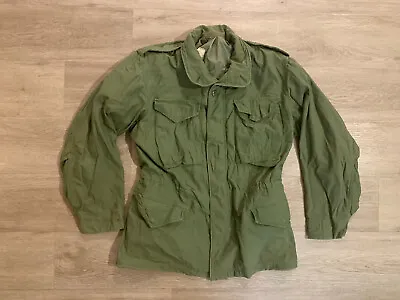 Vintage Military Cold Weather Coat Jacket Mens Small Regular M-65 Field  • $89.99