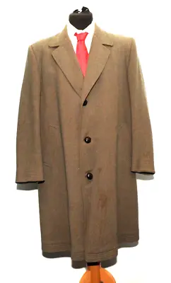 £65 • Buy Vintage John Collier Milium Wool Covert Coat Tailored London 44 1970's