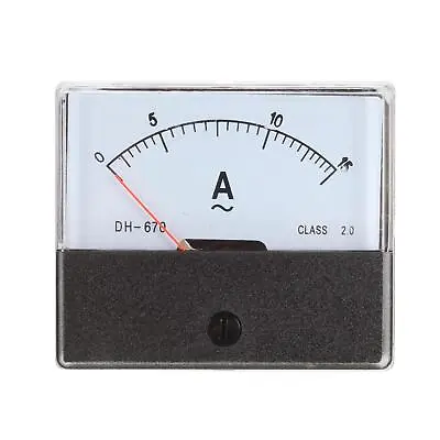 AC 0-15A Analog Panel Ammeter Gauge Ampere Current Meter DH-670 • £9