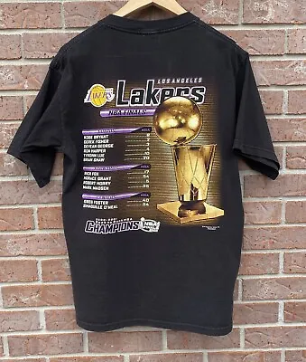 Vintage Lakers NBA Finals 2001 Back To Back Ring Champions Shirt Small Medium • $39.99