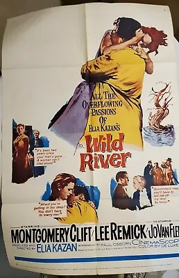 WILD RIVER ORIGINAL 1 SHEET POSTER Elia Kazan Montgomery Clift Lee Remick • $119.95