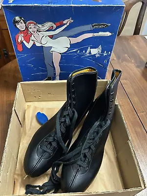 Vintage Lake Placid Flyer Aerflyte Ice Skates Roller Derby Corp #283 Mens Sz. 11 • $40