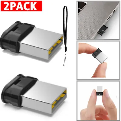 2PAck Small Mini USB 2.0 32GB 64GB USB Flash Pen Drive U Disk Memory Disks Drive • $11.96