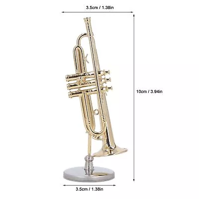 Trumpet Replica Premium Brass Mini Trumpet Toy For Bookshelf • $21.79