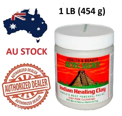 $20.50 • Buy Aztec Secret Indian Healing Clay Facial Deep Pore Cleansing Mask 454g Genuine AU