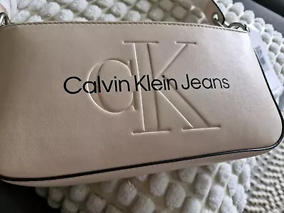 Calvin Klein Shoulder Handbag Brand New Tags Nude Beige • £19.99