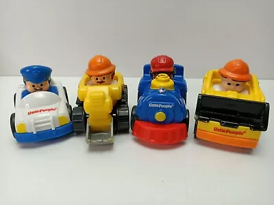 Fisher Price Little People - 4 Piece Set - Car / Train / Digger / Bobcat - Toys • $15.95