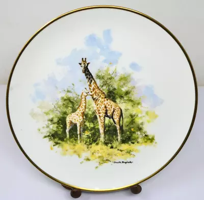 THE GIRAFFE David Shepherd Wedgwood Collectors Plate With Certificate • £10