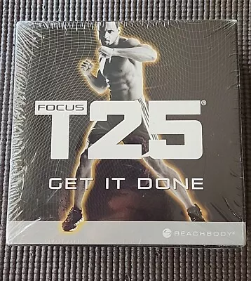 Focus T25 Get It Done Beachbody 9 DVD Alpha Beta Cardio Home Workout New Sealed • $23