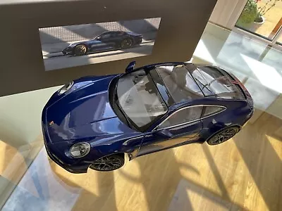 Minichamps '2019 Porsche 911 992 Carrera 4s' Blue Metaillic. 1:18. Mib. Rare • £150