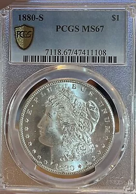 1880-S PCGS MS67 Morgan Silver Dollar • $890