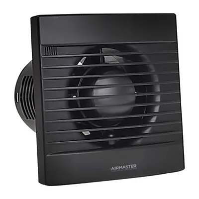 4  Matt Black Extractor Fan With Timer 3yr Warranty Modern Sleek • £23.48