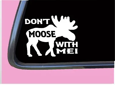 Don't Moose With Me TP 593 8  Decal Sticker Maine Yellowstone Bull Cow Calf Hunt • $4.24