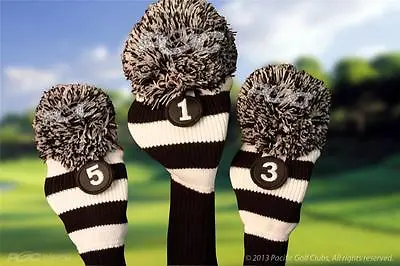 Hot Golf Head Covers Pom Longneck Full Set 1 3 5 Fits TaylorMade SLDR R11 Driver • $49.40