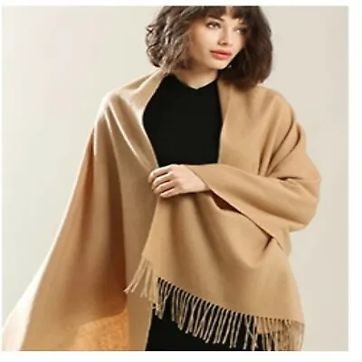 £16.99 • Buy 100% Pure Wool Luxury Cashmere Scarf Women Ladies Winter Warm Soft Shawl Knit
