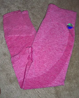 NWT VICTORIAS SECRET PINK Pink Seamless Leggings Size Large • $13