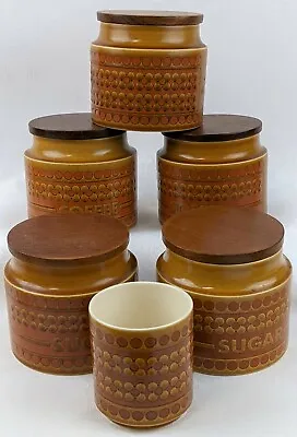 £15.99 • Buy 1 X Vintage 1970s Coffee Sugar Storage Jar Hornsea Saffron John Clappison Choose
