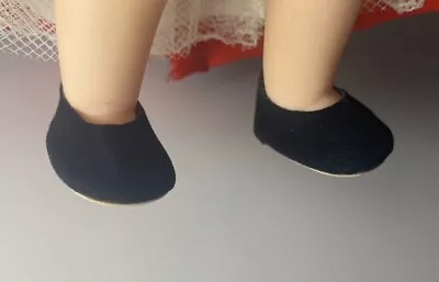 Vintage Madame Alexander Doll Shoes-Black Slip-On For 8  • $5.25