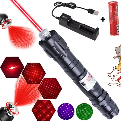 5000m Laser Pointer Pen Strong Visible Beam Lazer Rechargeable Torch • $10.99