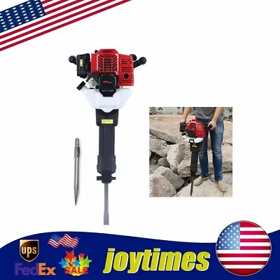 52cc 2 Stroke Gas Powered Demolition Concrete Breaker Drill Jack Hammer+2 Chisel • $194.76