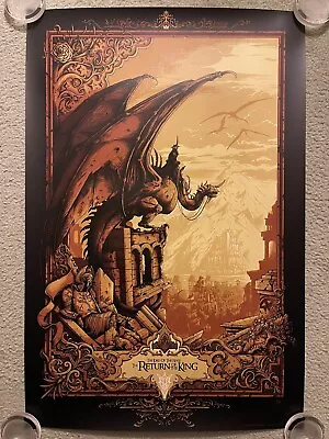 Lord Of The Rings Return Of King Fantasy Movie Art Print Poster Mondo Alex Hovey • $179.99