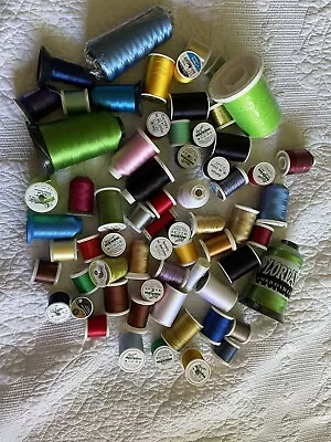 Embroidery Thread Lot - Floriani Madeira Sulky Coats & Clark And More! • $55