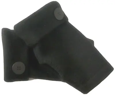 Fingerless Gloves Black 100% Merino Wool M Medium Mittens Arm Warmers Winter • $34.98