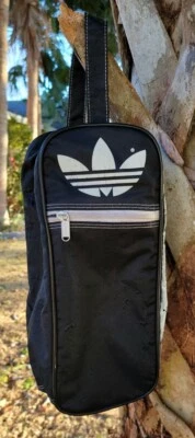 $29.95 • Buy Vintage ADIDAS SPELLOUT Shoe BAG Nylon Full Zip Toiletry Dopp Shoe Gym 