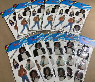 MICHAEL JACKSON VINTAGE 1980's PUFFY STICKERS LOT Of 12 KING Of POP NOS N/M • $49.95