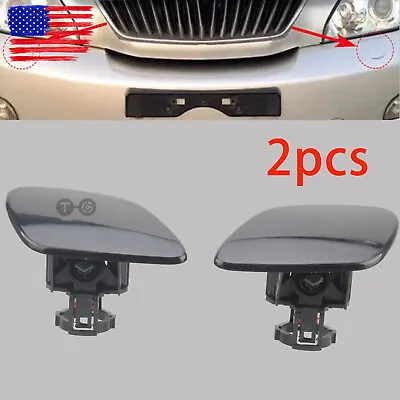 2x For Lexus RX330 RX350 Headlamp Washer Nozzle Cover Headlight Cleaning Cap • $14.96