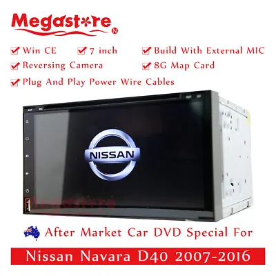 7  Car DVD GPS Head Unit Player Stereo Navi For Nissan Navara D40 2007-2016 • $379.95