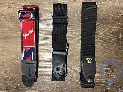 3 X Guitar Strap Pack -  Fender Ernie Ball • $39