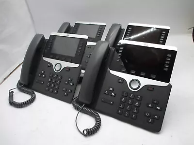 Lot Of 4 Cisco Cp-8861-k9 V18 5-line Voip Business Phones Factory Reset T13 F2 • $53.95