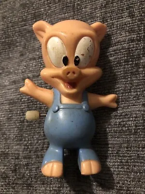 1994 Burger King Warner Brothers Porky Pig Plastic Mechanical Wind-Up Toy Figure • $9.07