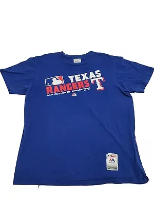 MLB Texas Rangers Majestic Authentic Collection T-Shirt XL  • $10