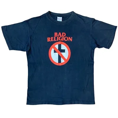 Vintage BAD RELIGION Cross Buster BLACK Punk Band T-shirt • $75