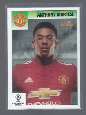 2021/22 Topps Merlin Heritage 95 -anthony Martial - Man Utd - Parallel Card /99 • £0.99