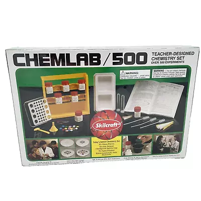 Chemlab 500 Vintage Chemistry Set 500 Experiments Homeschool Science NEW SEALED! • $29.95