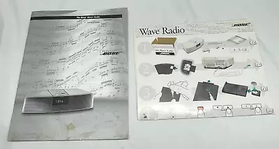 Bose Wave Radio - Owners Guide And Quick Setup Guide (Original) • $10